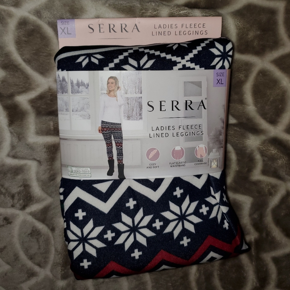 5 for $25 | NWT Serra Holiday Themed Fleece Lined Leggings